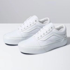 *NEW* Vans Old Skool Platform True White